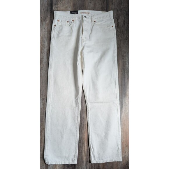 NWT Levis wedgie straight White Jeans Women's 29x28 29 x 28 High Rise NEW - Picture 1 of 4